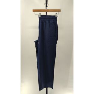 Quince Women 100% European Linen Wide Leg Pants - 30" Deep Navy XL